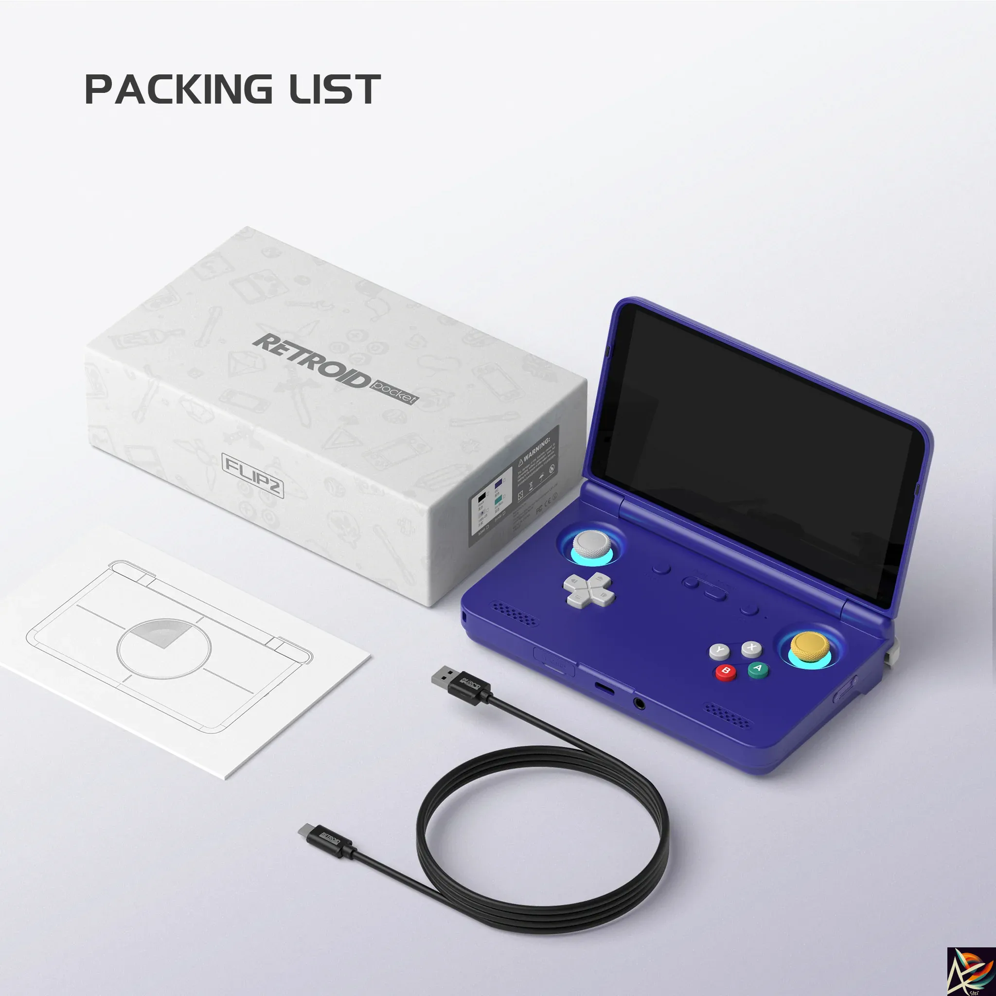 新品未開封 Retroid Pocket Flip 2 SD865 Black Retroid Pocket Flip 2